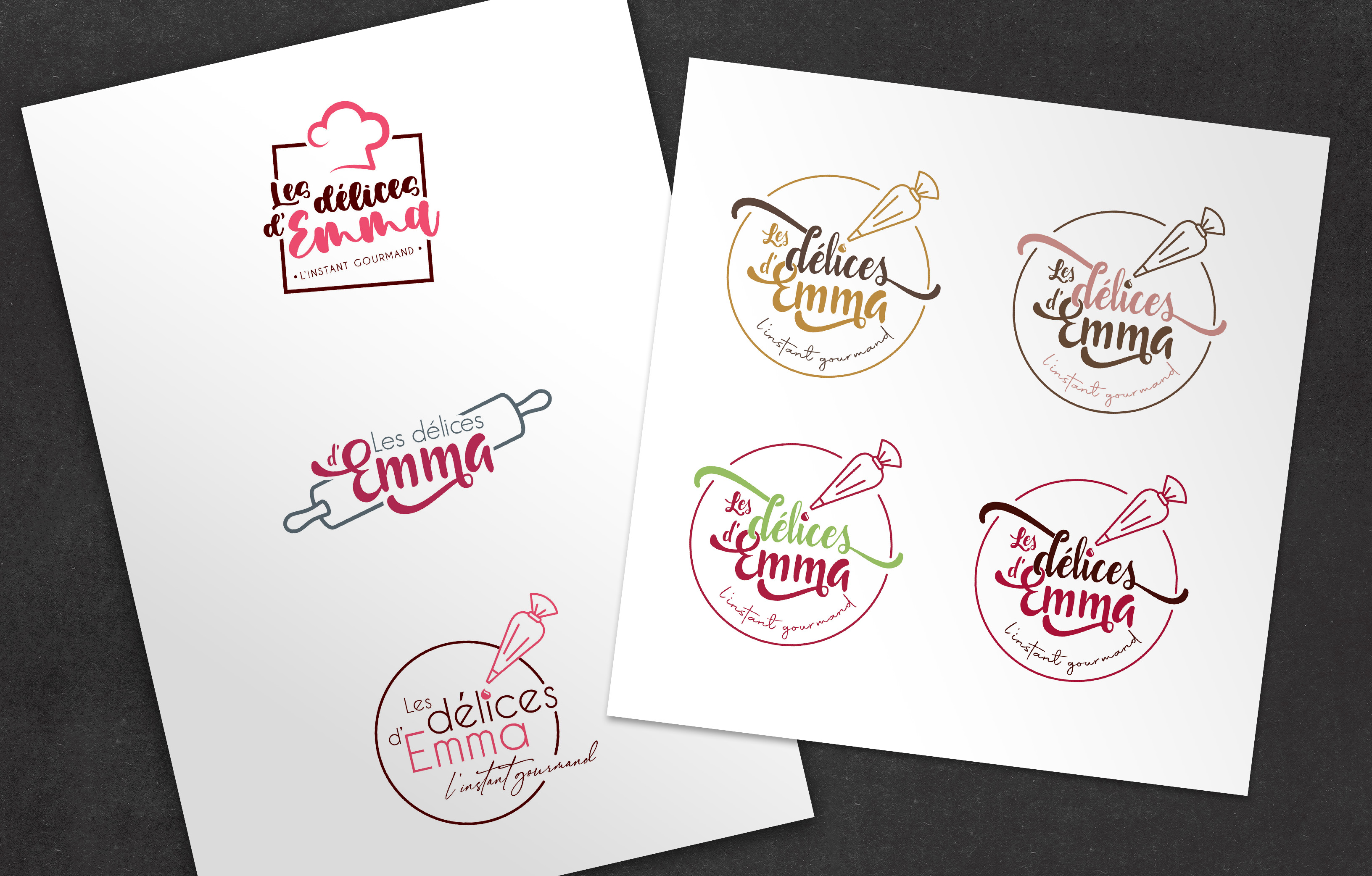 Conception logo Les Délices d'Emma